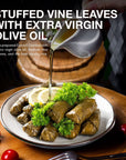 Emirelli Dolmas Stuffed Grape Leaves with Rice Mediterranean Herbs in Extra Virgin Olive Oil  Super Tasty Ready to Eat Vegan Rolls  Traditional Turkish Recipe  Dolmades Can