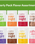 Oats Overnight  Party Variety Pack High Protein High Fiber Breakfast Shake  Gluten Free NonGMO Oatmeal Strawberries  Cream Green Apple Cinnamon  More 8 Pack  BlenderBottle