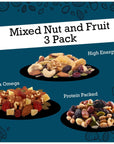 Power Trail Mix Snacks Variety Pack Healthy Nuts Packs Snack Mega Omega High Energy and Protein Packed Mixed Nut and Fruit 14 Ounces Bags with Nosh Pack Bag 3 Pack