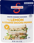 Swanson Lemon and Coarse Ground Pepper White Chunk Fully Cooked Chicken Ready to Eat Simple OntheGo Meals 26 oz Pouch