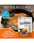 FryAway Deep Fry Cooking Oil Solidifier, Solidifies up to 16 Cups - Plant-Based Fry Away Powder, Hardener that Turns Used Oil to Hard Oil and Organic Waste - Easy to Use, Made in the USA