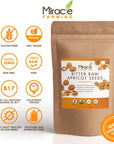 Bitter Apricot SeedsKernels California USA Grown Non GMO Vegan Raw  Large The Best Natural Source of Vitamin B17 In a Resealable Pouch 1LB