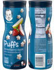 Gerber Puffs Cereal Snack Variety Pack - 1 Strawberry Apple, 1 Banana, 1 Sweet Potato - 1.48 OZ Each (Pack of 3)