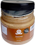 Nutural World - Crunchy Almond Nut Butter 35 Oz (1kg) Great Taste Award Winner - 100% Pure - single ingredient