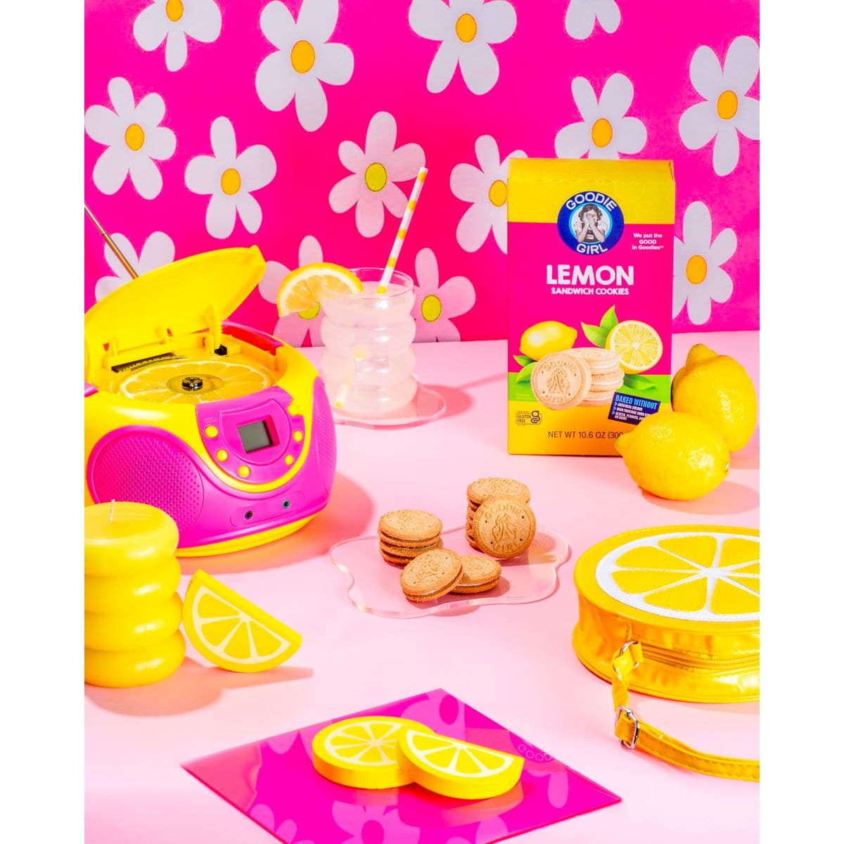 Goodie Girl Lemon Sandwich Cookies  Gluten Free Vegan Peanut Free Egg Free Dairy Free  106oz Box Pack of 3