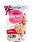 Grandma Emily Organic Cranberry Almond Granola Cereal Vegan with Almonds Cranberries and Oat 1lb 10oz