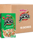 Kelloggs Apple Jacks Breakfast Cereal Kids Cereal Family Breakfast Original 18 Boxes