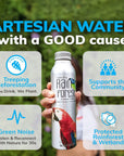 RainForest Artesian Water from Costa Rica Aluminium Reusable Bottle 169 oz  500 mL 12 Pack