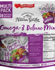 Nature's Garden Omega 3 Deluxe Mix Nuts - 1.2 oz Bags (24 Individual Servings)