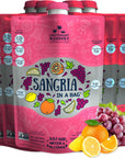 Lt Blenders Sangria in a Bag  Wine Slushie Mixes  Each Bag Makes 12 Gallon of Frozen Red Sangria Mix  NonGMO Wine Freezer Mix  Make with Wine Liquor or as a Mocktail  Pack of 5