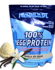 Healthy 'N Fit 100% Egg Protein- Vanilla (4lb): 100% Egg White Protein Plus Natural Peptides.-Naturally Sweetened, Pure, Keto, Paleo Friendly