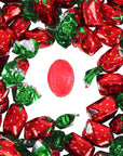 Strawberry Filled Hard Candy  6 Pounds  Bulk Individually Wrapped Candy for Office  Strawberry Bon Bons  Red Foil Candies  Approx 380 Berry Fruit Flavored Suckers  Classic Hard Candy