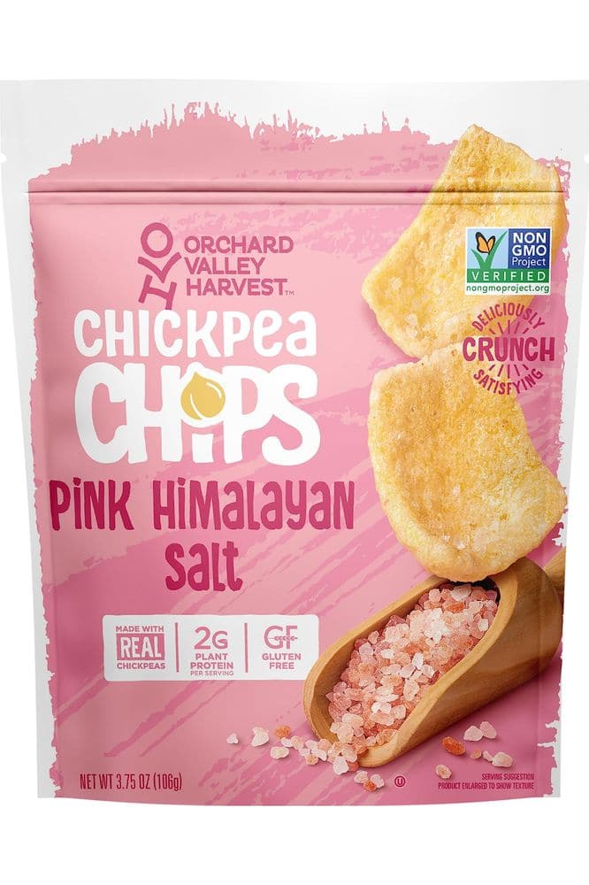 Orchard Valley Harvest Pink Himalayan Salt Chickpea Chips, 3.75 Oz, 6 Ct