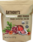 Anthonys Organic Pomegranate Juice Powder 8 oz Gluten Free Non GMO Vegan