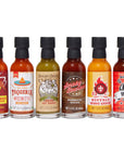 Thoughtfully Gourmet, Street Food Sauces Hot Sauce and BBQ Gift Set, Flavors: Diablo Wings Sauce, Louisiana and More, Vegan and Vegetarian, Set of 6