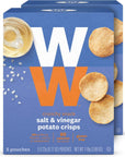 WW Salt and Vinegar Potato Crisps - Gluten-free, 2 SmartPoints - 2 Boxes (10 Count Total) - Weight Watchers Reimagined