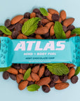 Atlas Protein Bar 20g Protein 1g Sugar Clean Ingredients Gluten Free Mint Chocolate Chip 12 Count Pack of 1