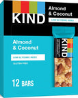 KIND Bars, Almond & Coconut, Healthy Snacks, Gluten Free, 12 Count