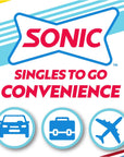 Sonic Singles To Go Powdered Drink Mix Ocean Water 6 Sticks Per Box 12 Boxes 72 Sticks Total