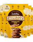 Thinsters Crunchy Thin Snack Cookies Chocolate Chip 4 oz Pack of 6