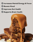 MINDRIGHT Superfood Vegan Protein Bars | Gluten Free Non-Gmo Low Sugar | All Natural Brain Food Healthy Snack To Help Enhance Mood, Energy & Focus (Peanut Butter Cup,12 Pack)