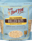 Bobs Red Mill Old Fashioned Rolled Oats  32 Ounce Pack of 4 Non GMO Whole Grain Vegan Kosher