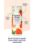 Bears Fruit Probiotic Sparkling Water wGut Health  Immunity Benefits Variety Pack Made with 100 Real Fruit  Fresh Herbs No Added Sugar No Artificial Flavors No Weird Stuff Pack of 12