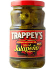 Trappeys Sliced Jalapeno Peppers  12 Fl Oz  Pack of 6