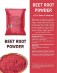 Beet Root Powder 5 lb. by Aroma Depot Raw & Non-GMO I Vegan & Gluten Free I Nitric Oxide Booster I Boost Stamina and Increases Energy I Immune System Booster I 100% Natural