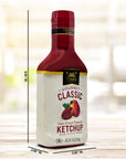 Traina Home Grown Gourmet Classic Ketchup - No Corn Syrup, Non GMO, 16 oz bottle (6 Pack)