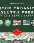 Bionaturae Spaghetti Pasta Noodles - Gluten Free Spaghetti Pasta, Rice & Lentil Pasta, Kosher, High Protein, Non-GMO, USDA Certified, Gluten Free Spaghetti Noodles, Crafted in Italy - 12 Oz, 6 Pack