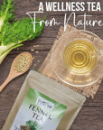 Fusion Select Fennel Tea Bags  Nutritious Relaxing Nighttime Drink with Zero Caffeine Calories Sodium Sugar Fat  Easy to Brew Made of Natural Ingredients  Resealable Pouch  4g 30 Tea Bags