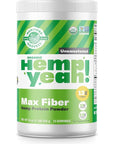 Manitoba Harvest Hemp Yeah! Organic Max Fiber Protein Powder, Unsweetened, 16oz; with 13g of Fiber, 13g Protein and 2.5g Omegas 3&6 per Serving, Keto-Friendly, Preservative Free, Non-GMO