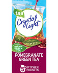 Crystal Light SugarFree Pomegranate Green Tea Naturally Flavored Powdered Drink Mix 5 Count Pitcher Packets