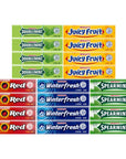 Wrigley Doublemint Spearmint Juicy Fruit Big Red Winterfresh Chewing Gum  4 Packs of Each 5 Flavors  Fresh Variety Assortment  20 Total Packs of Gum