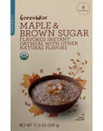 GreenWise Organic Maple  Brown Sugar Flavored Instant Oatmeal 8 packets