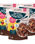 Seven Sundays Nut Granola Cereal Day Dream Dark Chocolate Raspberry 20 Oz Bag Pack of 3 Grain  Gluten Free 4g Protein 5g Net Carbs Keto Friendly