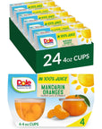 Dole Fruit Bowls Mandarin Oranges in 100 Juice Snacks 4oz 24 Total Cups Gluten  Dairy Free Bulk Lunch Snacks for Kids  Adults