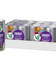 V8 Energy Pomegranate Blueberry Juice Energy Drink 8 fl oz Can 24 Pack