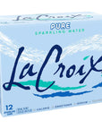 LaCroix Sparkling Water Pure 12 Fl Oz pack of 12