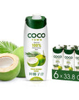 Coconut Water Pure Original  Pack of 6 338 OzBottle  Refreshing Coconut Taste  Natural Electrolytes  Vital Nutrients  338 Oz Pack Of 6