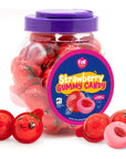 Funtasty Strawberry Gummy Balls Candy with Jam Center 19Ounce Jar 30 Count  Party Favors