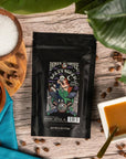 Bones Coffee Company Favorite Flavor Sample Pack with Specialty Mug  4 oz Pack of 5 Assorted Flavor Whole Coffee Beans  Medium Roast Coffee Beverages Whole