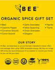 Bee Spices Organic Starter Spice Gift Set (Set of 10)