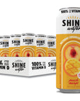 ShineWater Vitamin D Hydration Electrolyte Drink Peach Mango 12 Pack Sugar Free Naturally Flavored Water Magnesium Zinc Vitamin B12 Folic Acid Plant Based Antioxidants Low Calorie