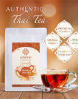 LA MOON TEA Premium Thai Tea Mix Powder  Assam Loose Leaf Tea Blend From Thailand for Original Hot or Iced Thai Tea Taste  Ideal for Bubble Tea  Milk Tea 705 oz