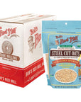 Bobs Red Mill Organic Steel Cut Oats  24 Ounce Pack of 4 Non GMO Whole Grain Vegan Kosher World Champion Oatmeal