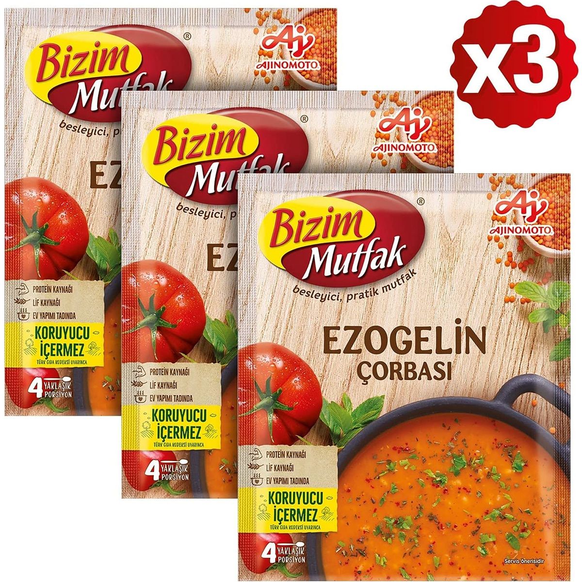 Ezo Gelin Soup 3 Packs Turkish Style Soup Ezo Gelin Historical Turkish Tastes Anatolian Cuisine Turkey Cuisine By Bizim 240 Gr 84 Oz Halal 4H1()  E7(. *1CJ  4H1(&#39;* *1CJ)