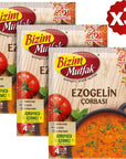 Ezo Gelin Soup 3 Packs Turkish Style Soup Ezo Gelin Historical Turkish Tastes Anatolian Cuisine Turkey Cuisine By Bizim 240 Gr 84 Oz Halal 4H1()  E7(. *1CJ  4H1('* *1CJ)