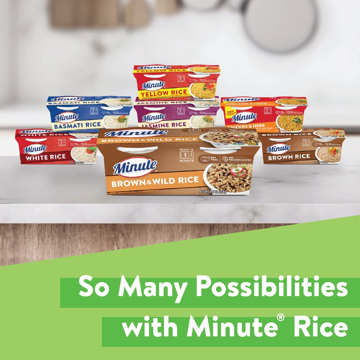 Minute ReadytoServe Brown and Wild Rice Microwavable Rice Cups 44Ounce Cups 2 Count Pack of 8